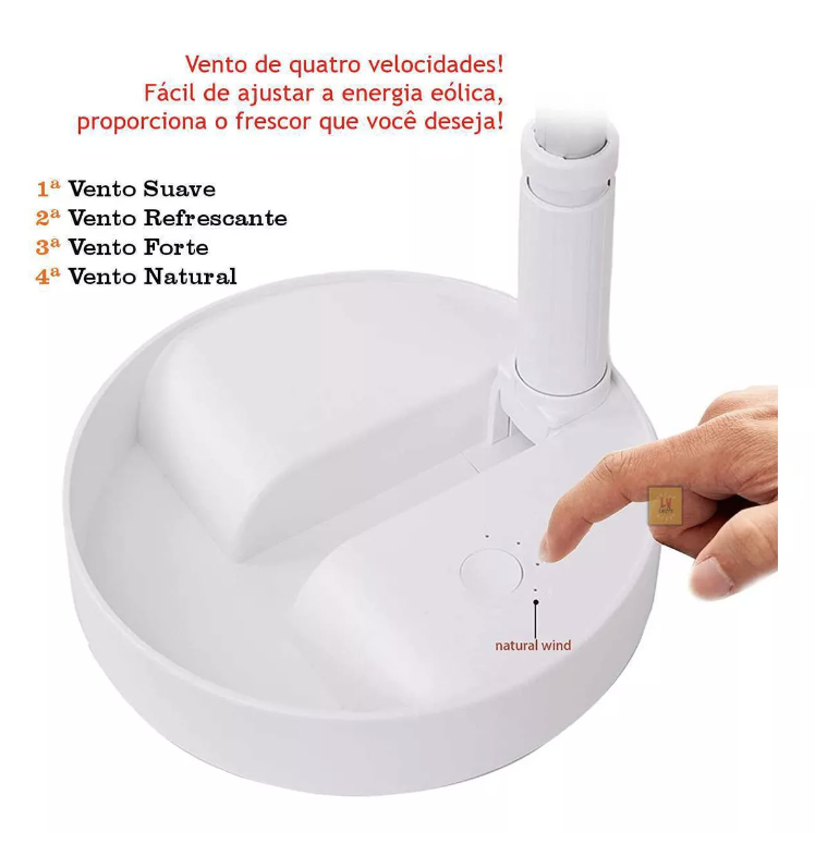 Miniatura 4 de Ventilador portátil plegable recargable
